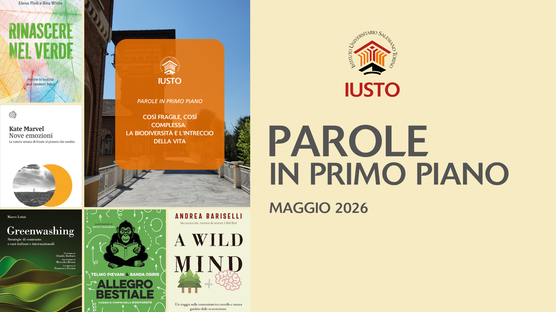 Maggio a "Parole in primo piano": esplorare la Biodiversità tra le pagine